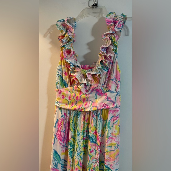 Lilly Pulitzer Multi Fiesta Bamba Leena Maxi Dress Sz S - Picture 3 of 5